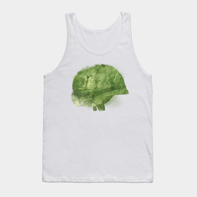 Soldier Helmet Tank Top by Aim For The Face